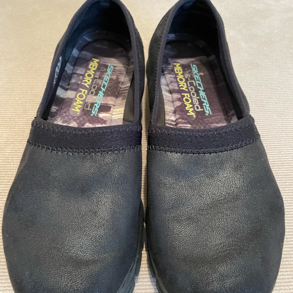 Skechers Black Slip-On Loafers